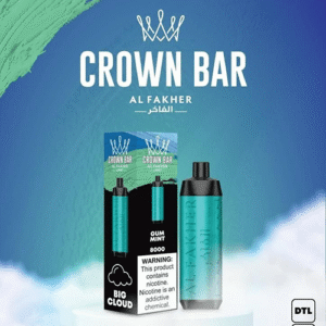 crown bar alfakher gum mint 8000 puffs.png
