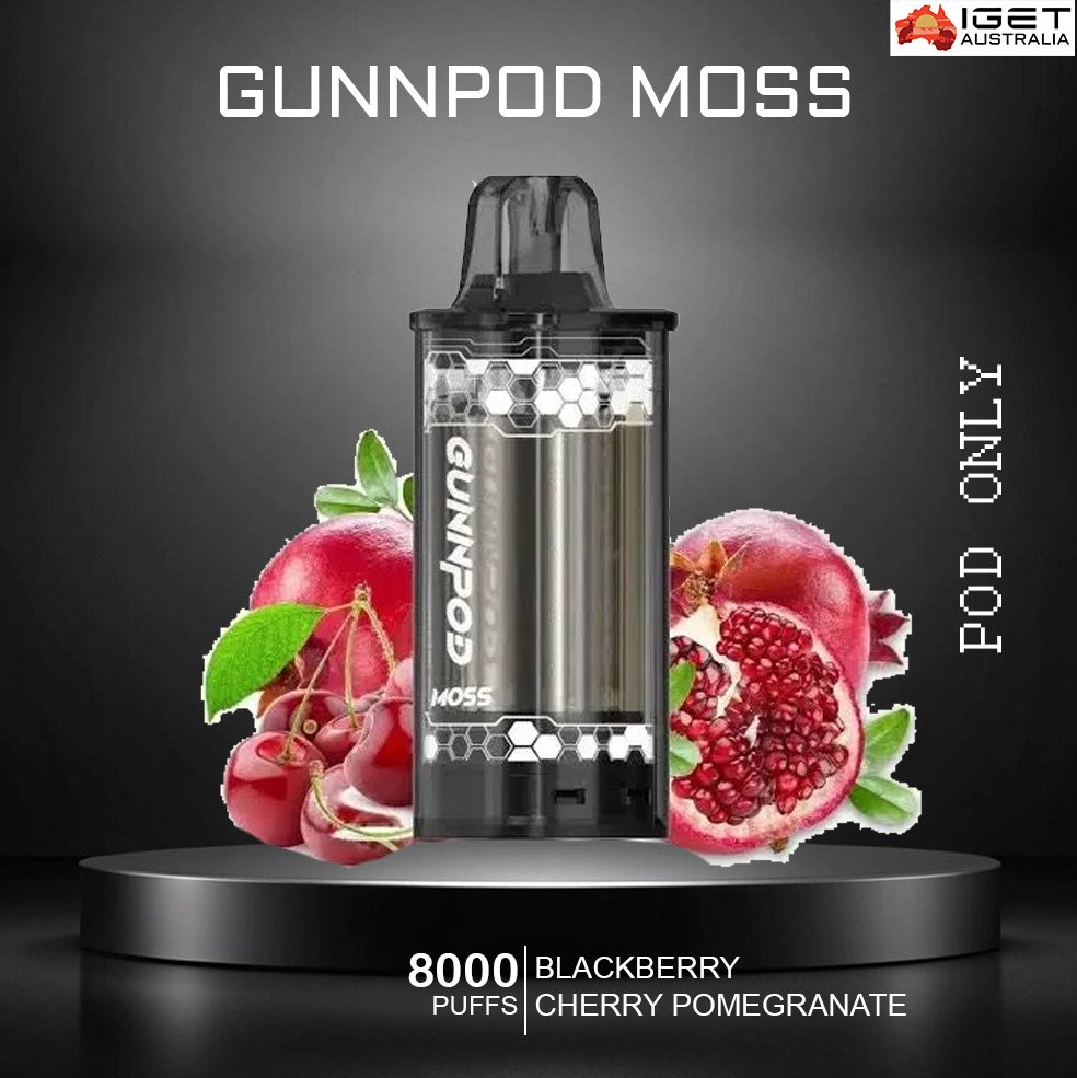 gunnpod moss blackberry cherry pomegranate 8000 puffs pod only 1.jpg