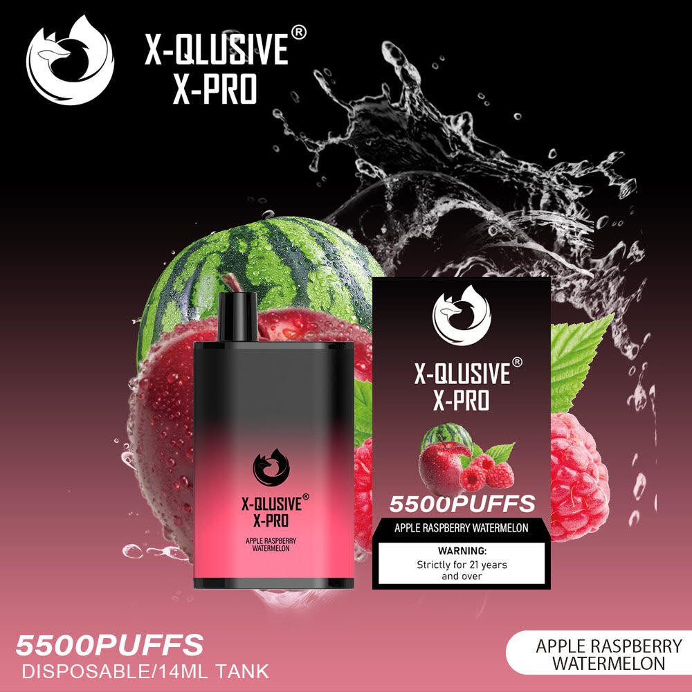 x qlusive x pro apple raspberry watermelon – 5500 puffs.jpg