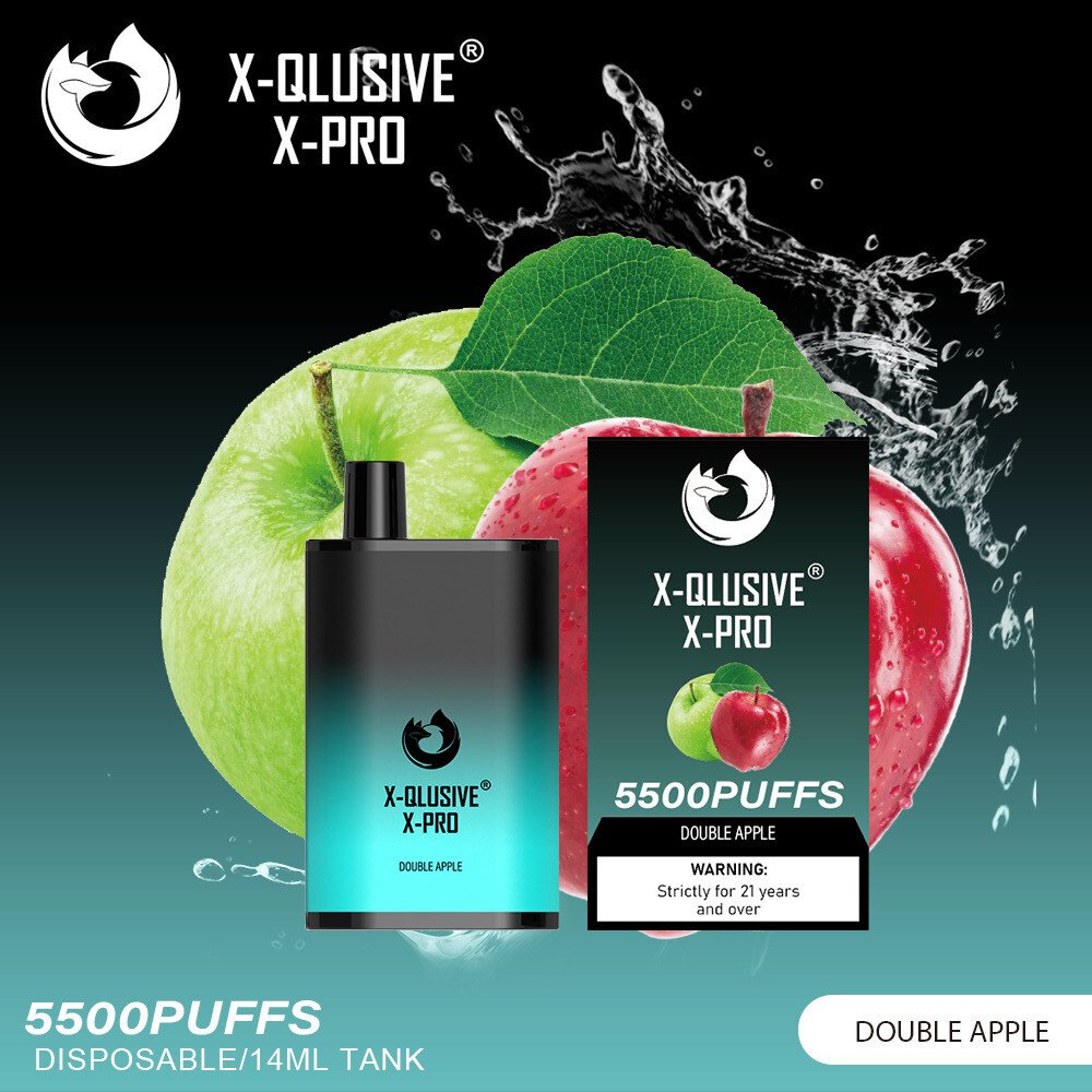 x qlusive x pro double apple – 5500 puffs.jpg
