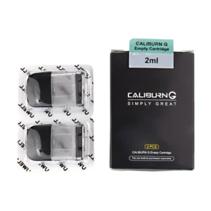uwell caliburn g replacement empty pod cartridge and box.webp
